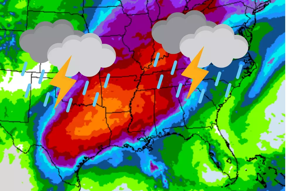 East Texas Spring Break Soaker, Storms and Downpours On The Way